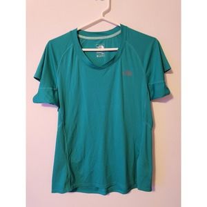 The North Face Athletic Green Short Sleeve Flash Dry Shirt Medium
